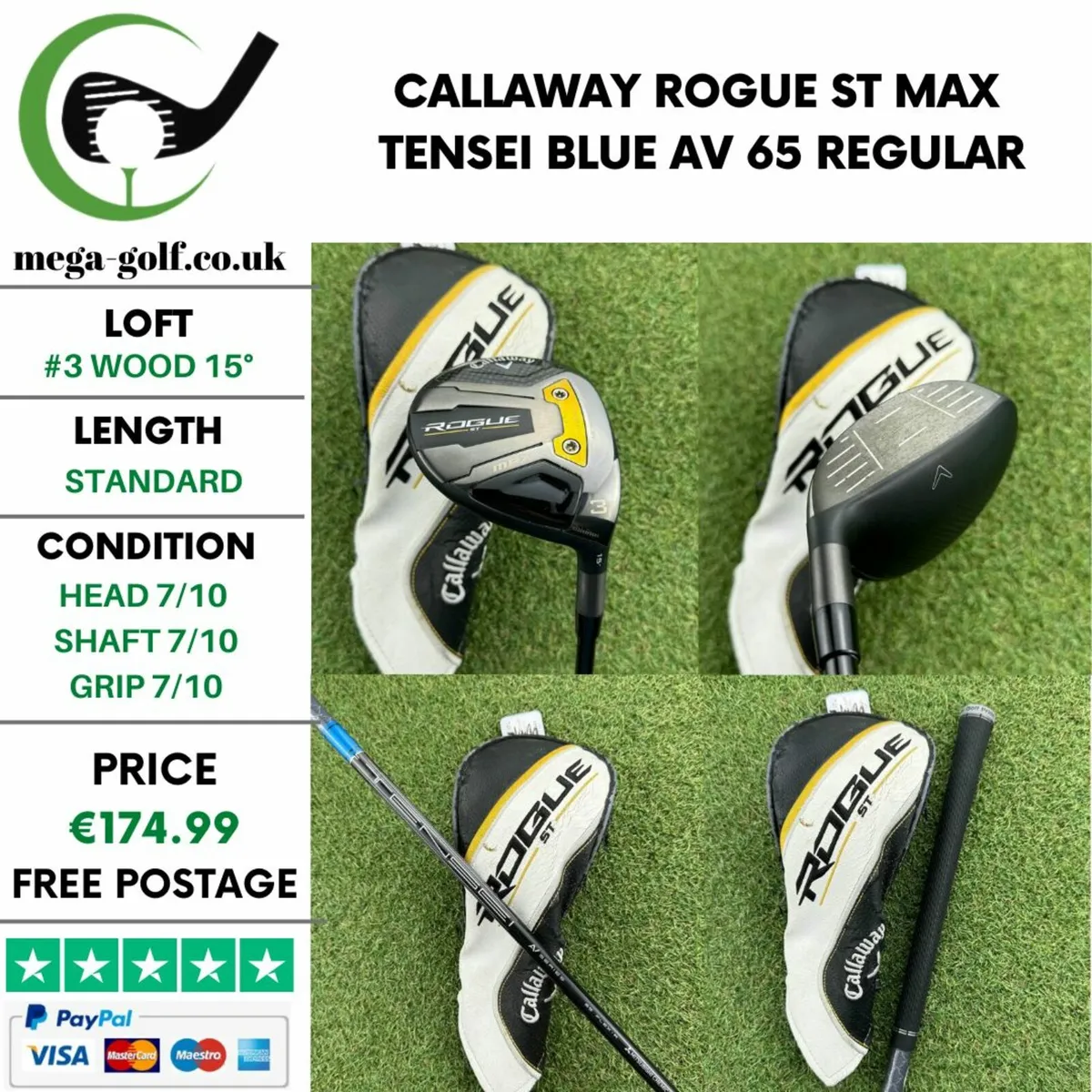 Callaway Rogue St Max #3 Wood 15° / Regular - Image 1