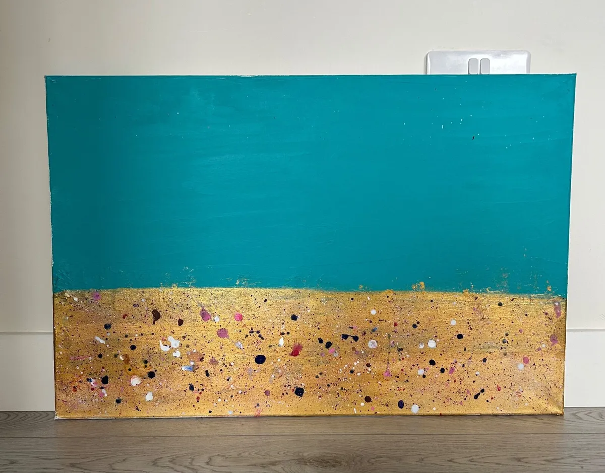 “Golden beach “ abstract painting - Image 1