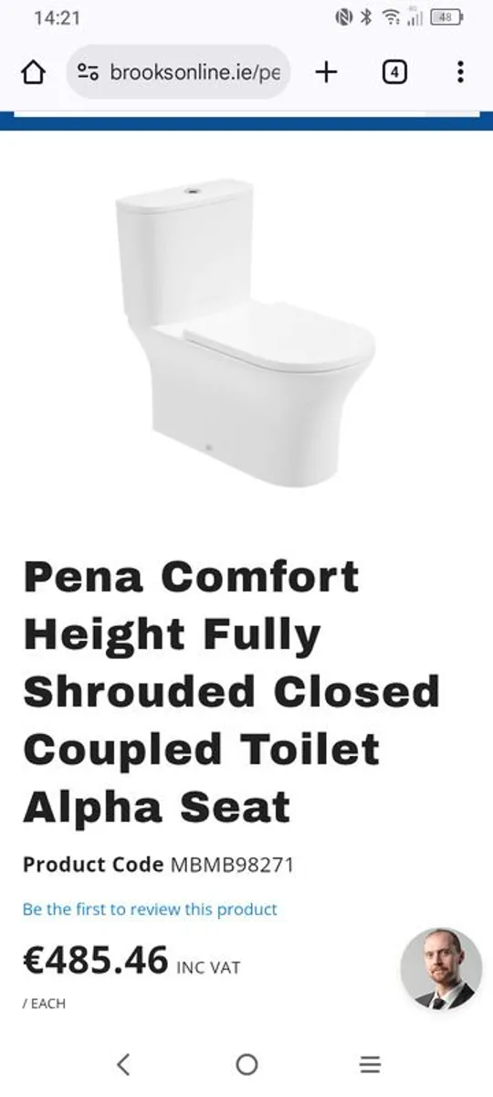 Toilet, sink and waste - Image 1