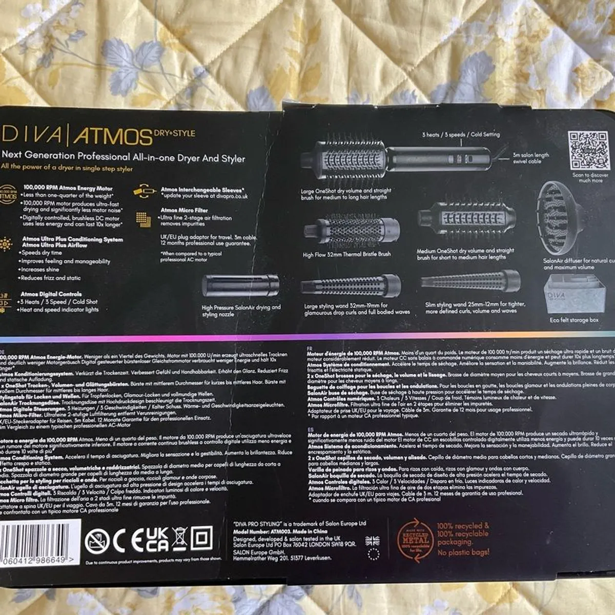 Diva Pro Atmos hair styling set in box - Image 4