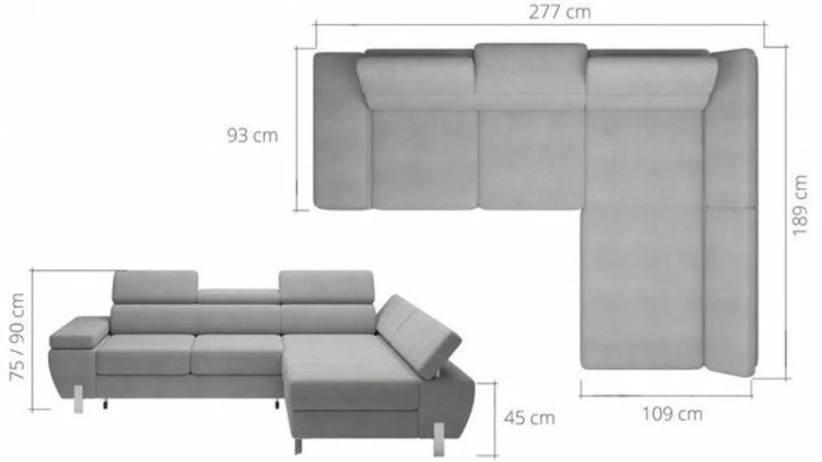 MOLINA MINI CORNER SOFA BED - Image 2