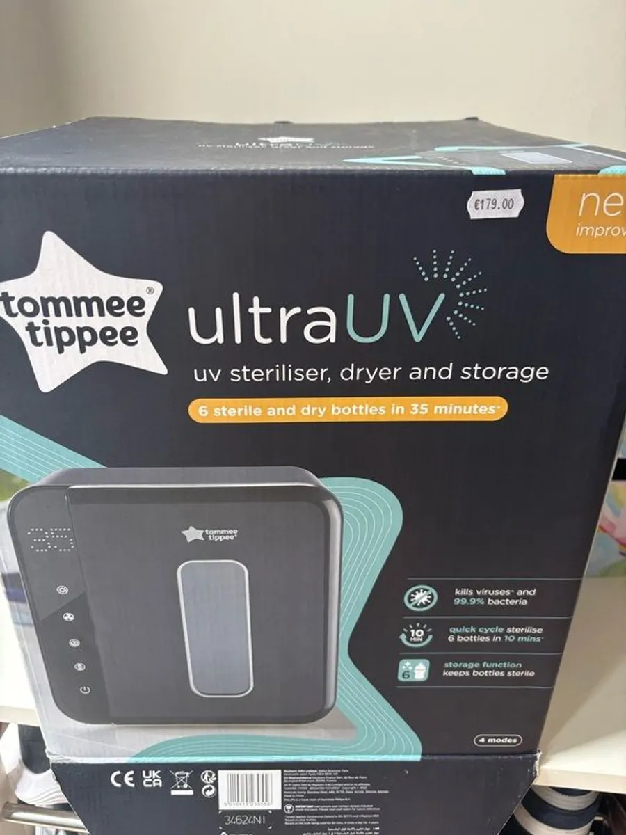 Tommee Tippee Ultra Uv 3 In 1 Electric Steriliser And Dryer Black