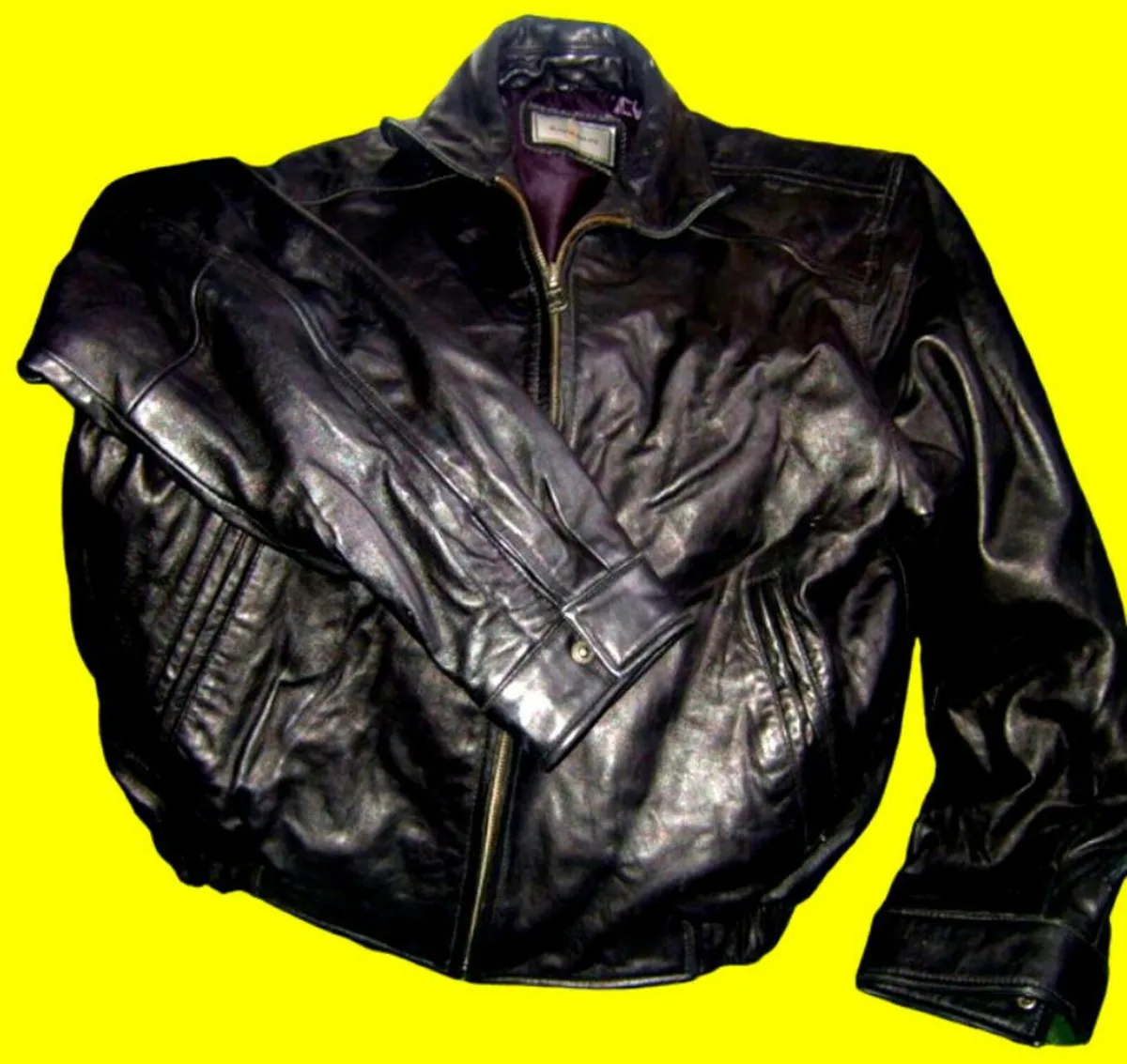 Vintage Leather Jacket - Image 2