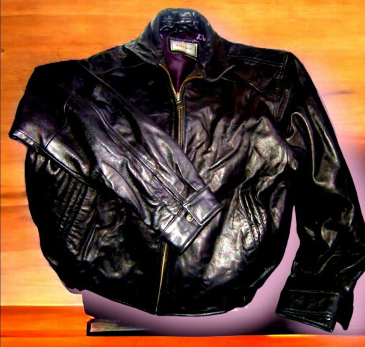 Vintage Leather Jacket - Image 4