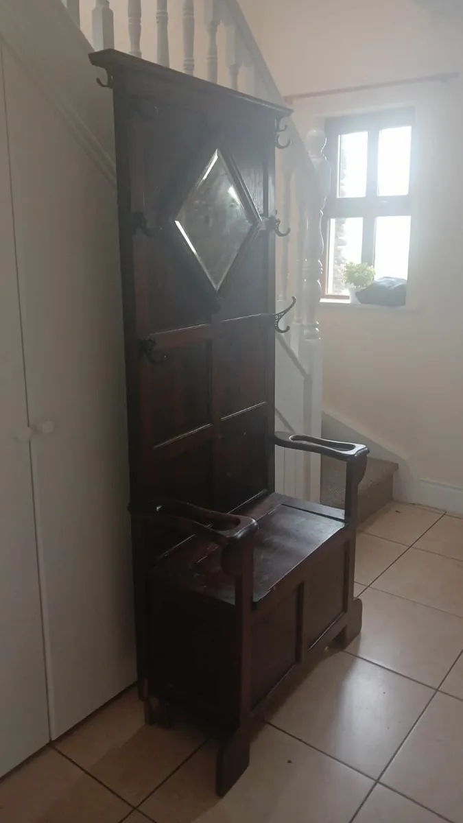 Antique Mahogany Hall Stand