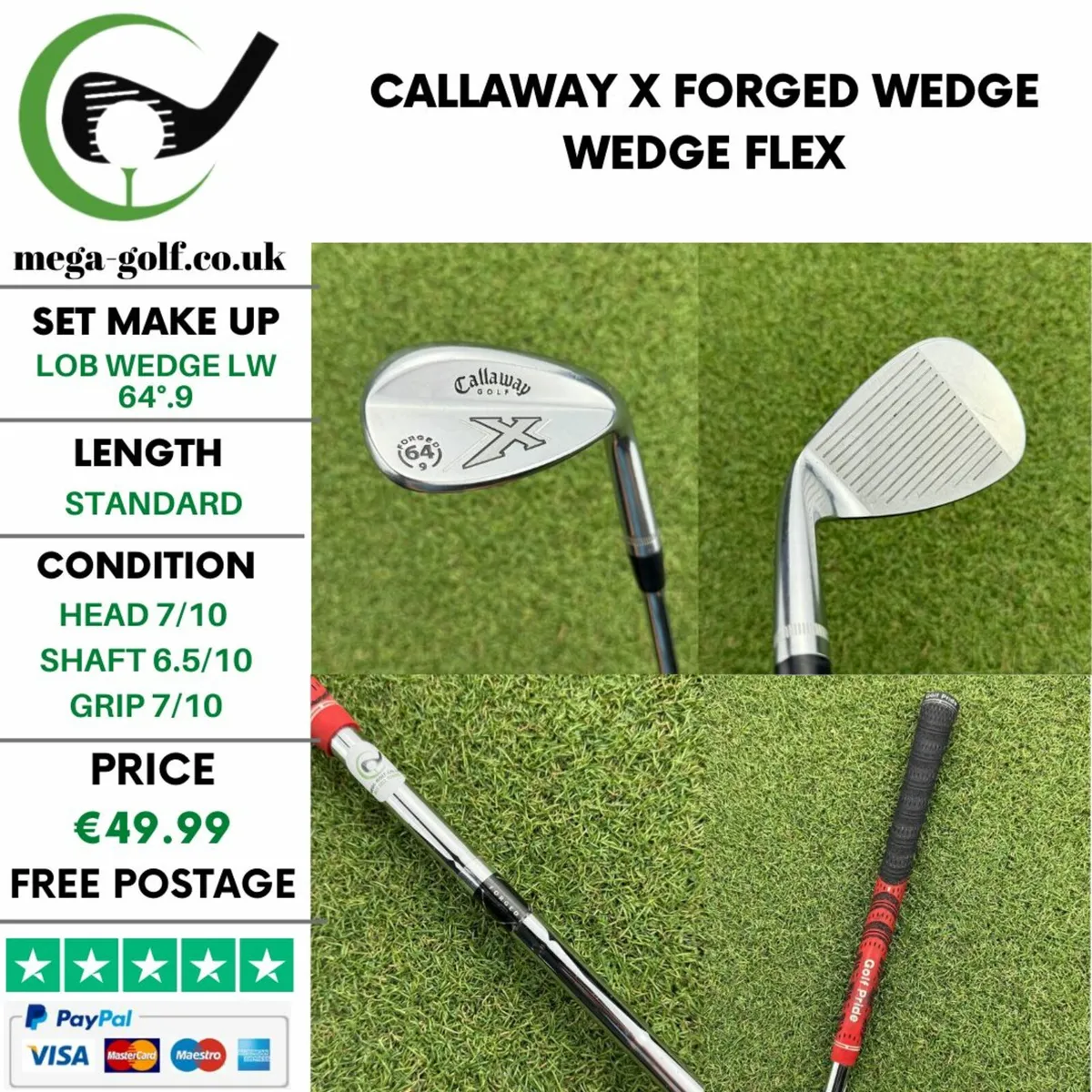 Callaway X Forged Wedge Lw 64°.9 / Wedge Flex - Image 1