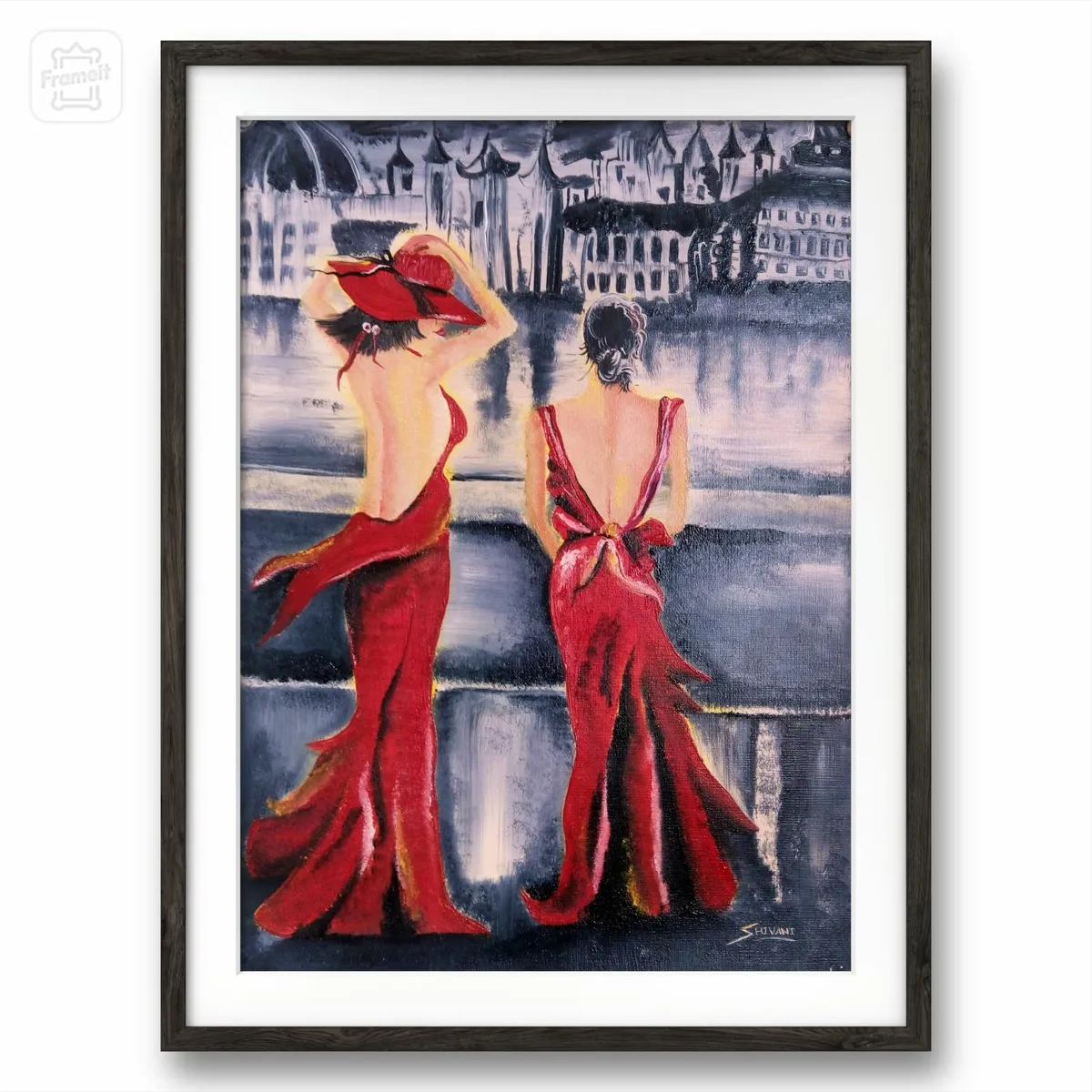 Scarlet Elegance by the Riverside