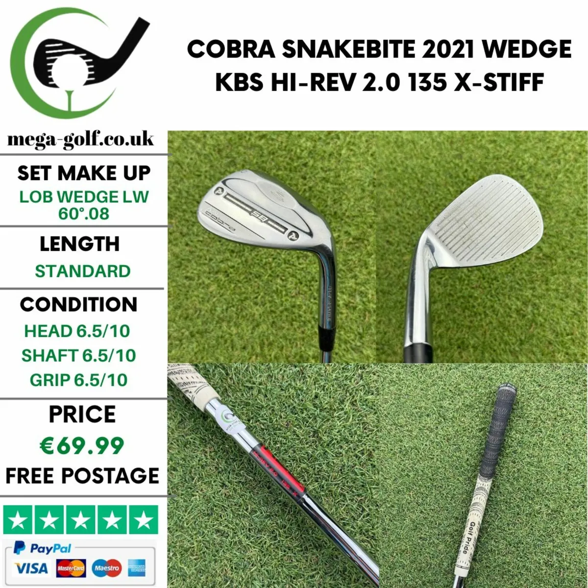 Cobra Snakebite 2021 Wedge Lw 60°.08 / X-Stiff - Image 1