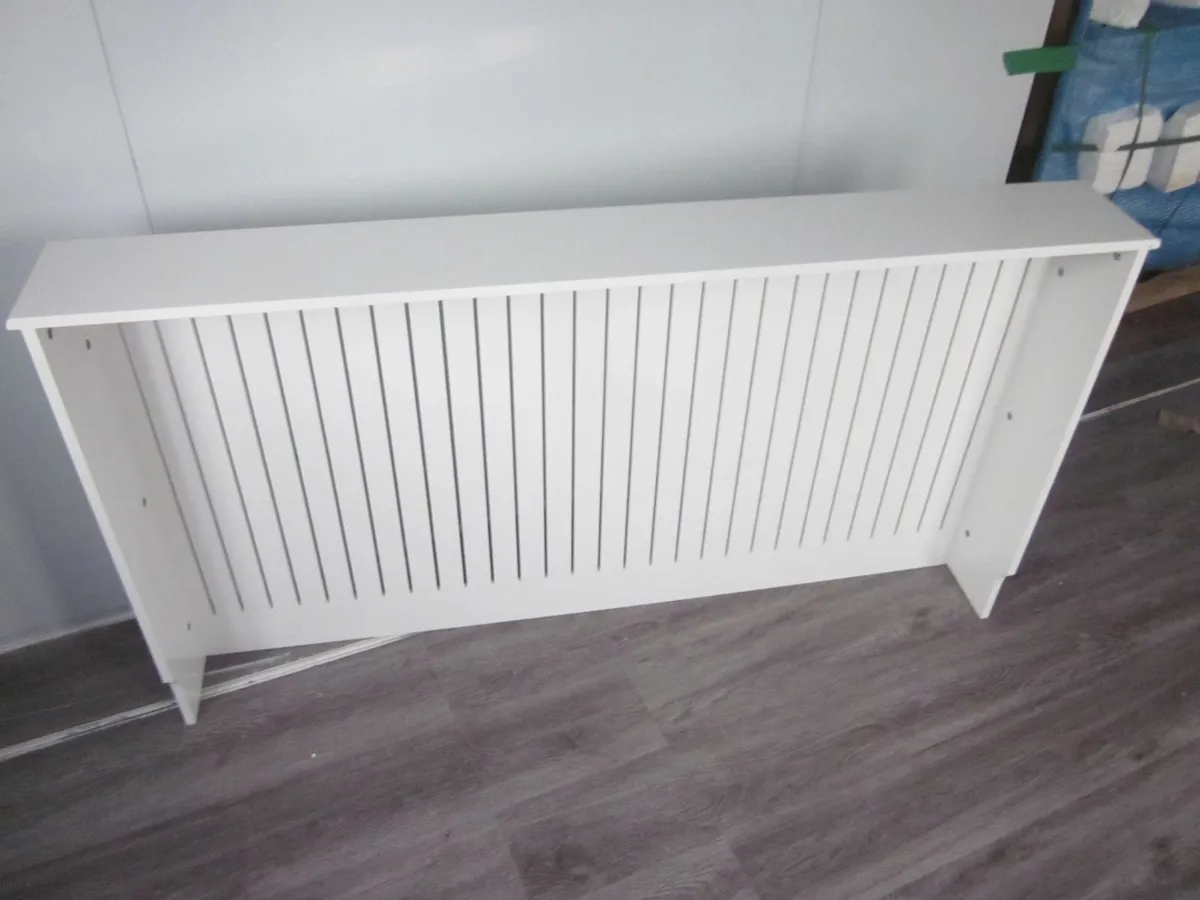 Solid Wood Vertical Slatted Radiator Cover - Image 3