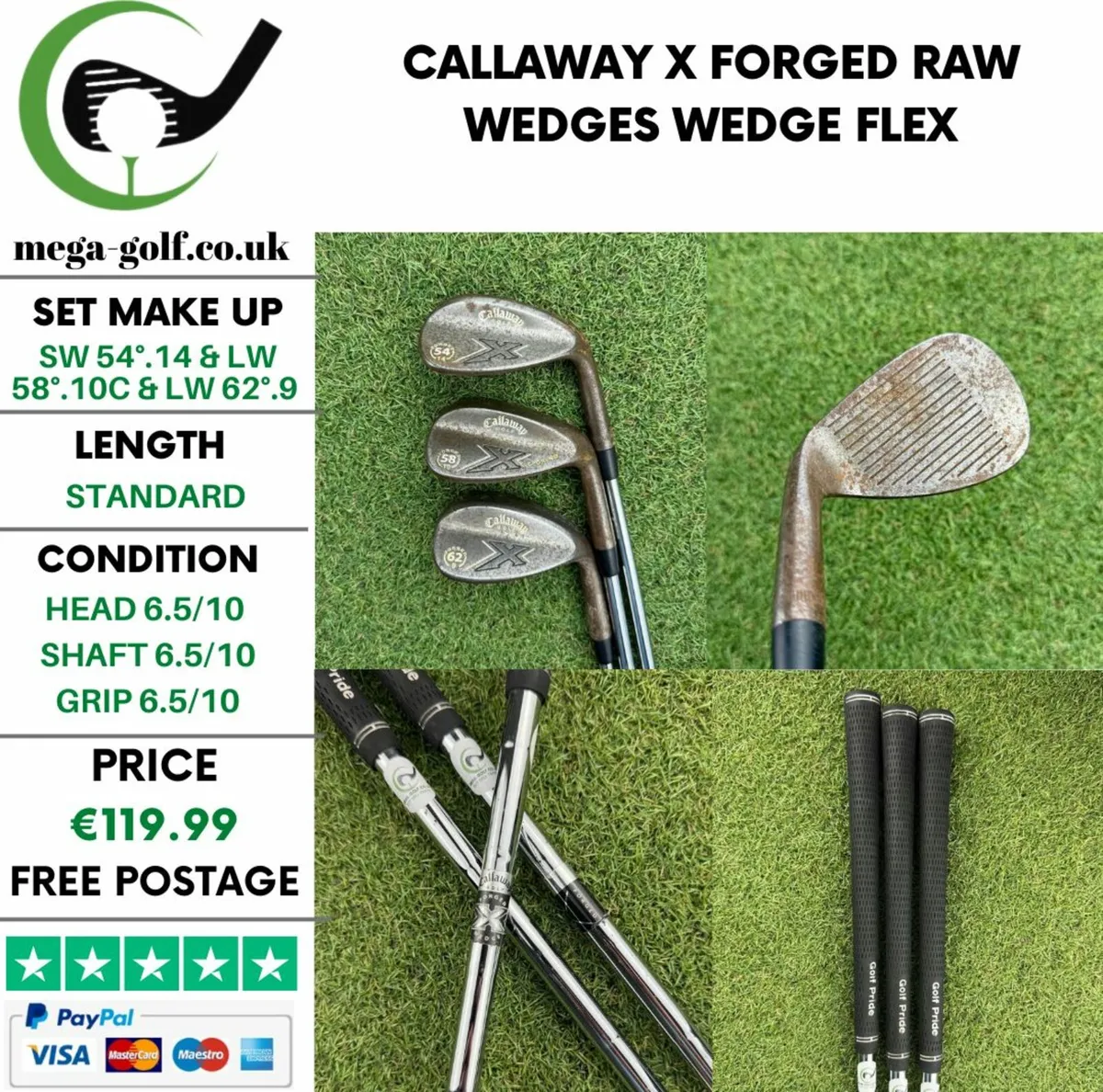 Callaway X Forged Raw Wedges Set / Wedge Flex - Image 1