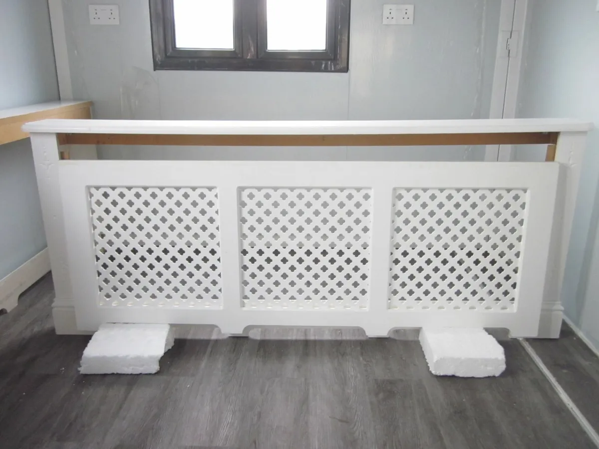 Three Solid Wood Cross  Pattern  Radiator Covers - Image 2
