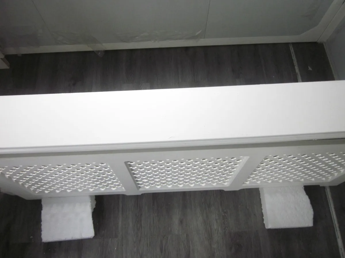 Three Solid Wood Cross  Pattern  Radiator Covers - Image 3