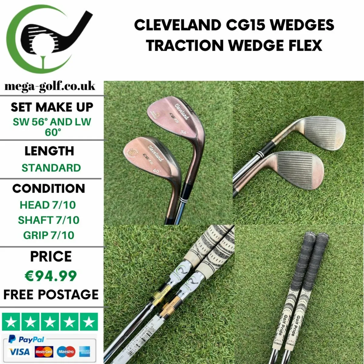 Cleveland Cg15 Wedges Sw 56° & Lw 60° / Wedge Flex - Image 1