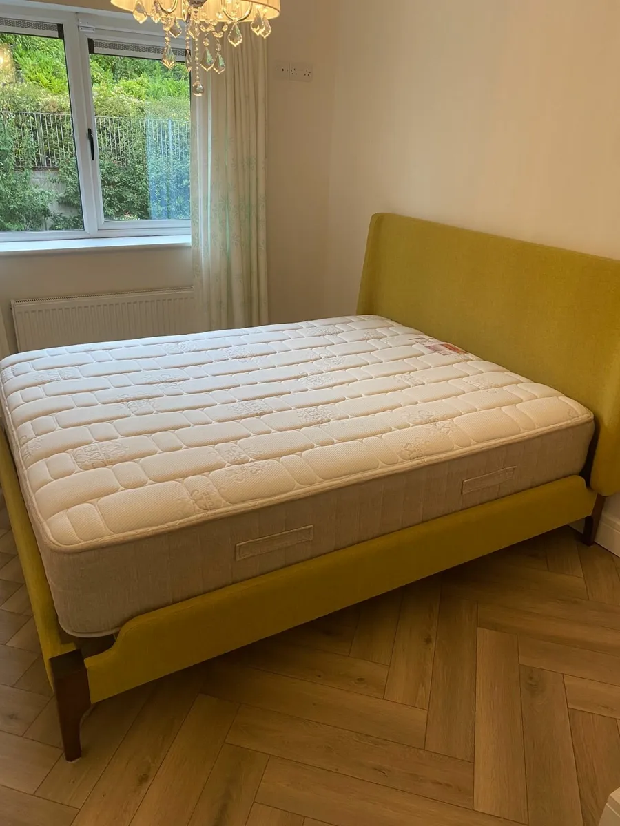 Morden double bed frame and Mattress - Image 1