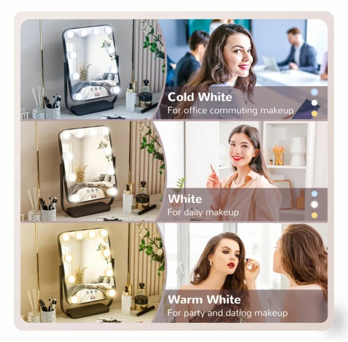 Homcom Hollywood Vanity Mirror - Image 4