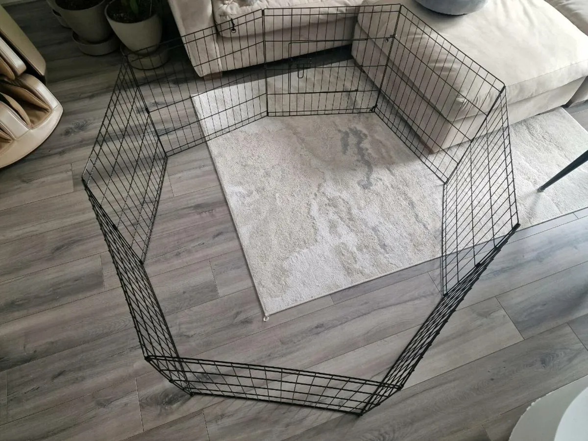8 Panel Playpen Suitable for Dogs/Puppies/Cats & R - Image 1