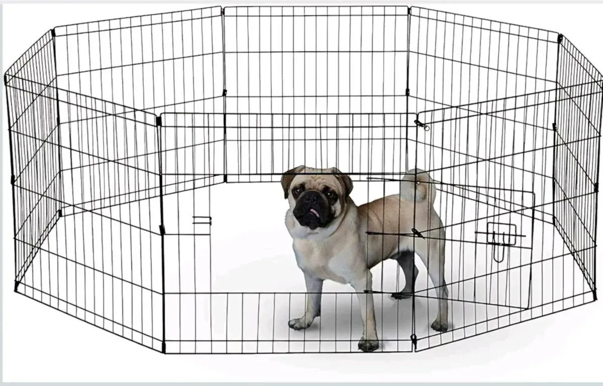 8 Panel Playpen Suitable for Dogs/Puppies/Cats & R - Image 4