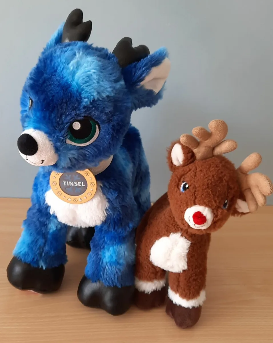 Build A Bear "Tinsel" and little friend Rudolph - Image 1