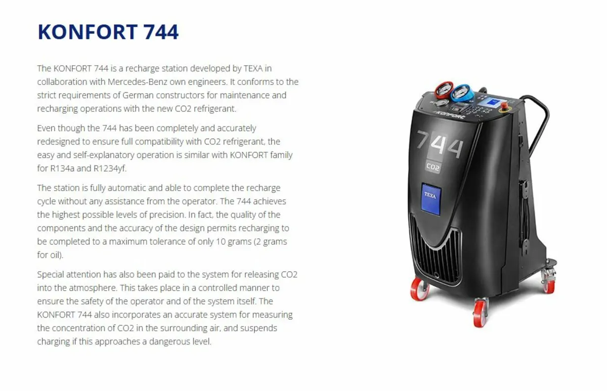 TEXA 744 AIR CON MACHINE for C02 Carbon Dioxide - Image 3