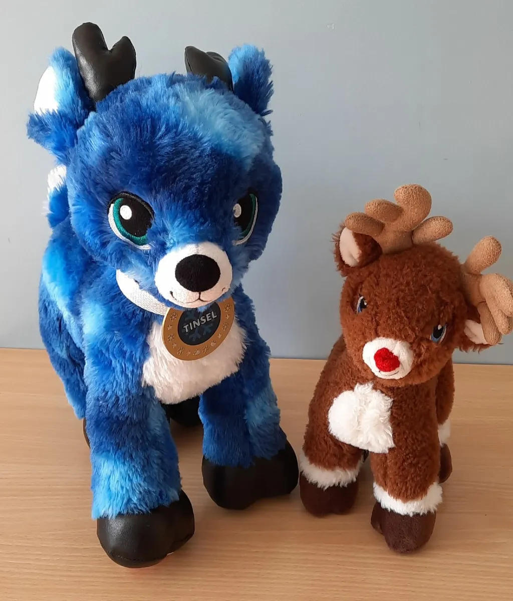 Build A Bear "Tinsel" and little friend Rudolph - Image 4