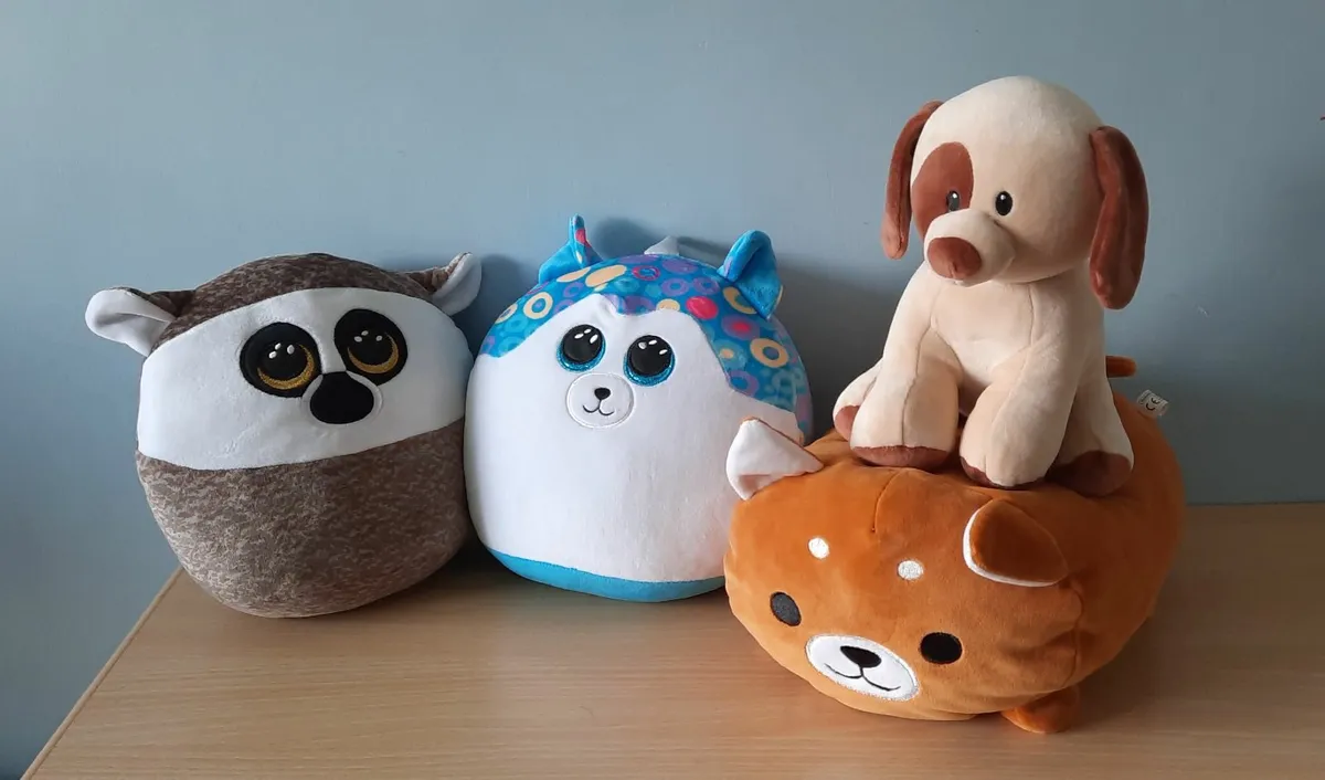 Collection of 4 Plush Squishies (3 x TY's) (3+) - Image 1