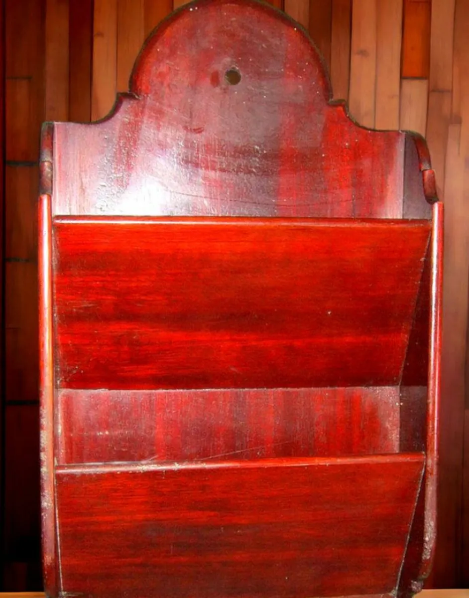 Vintage Wooden Letter Rack - Image 1