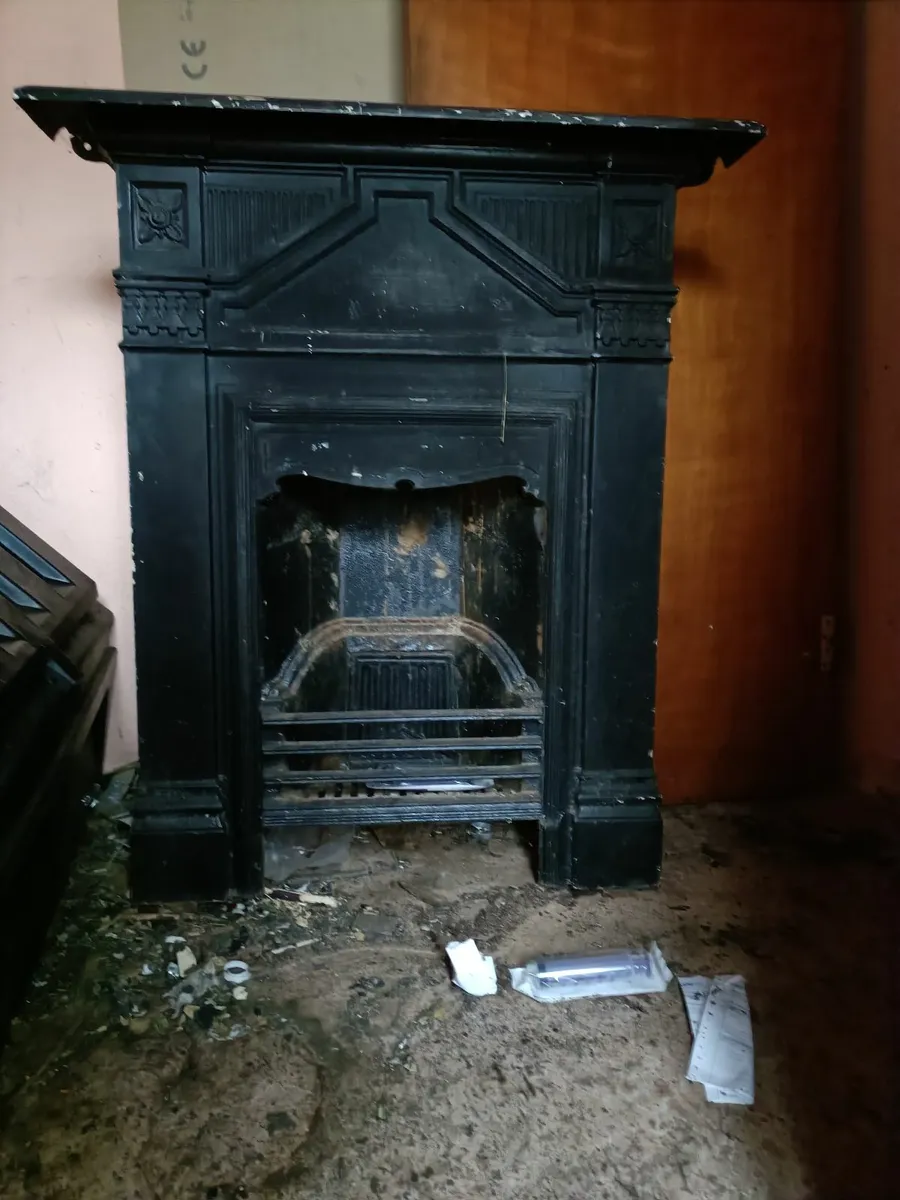 Cast iron fireplace