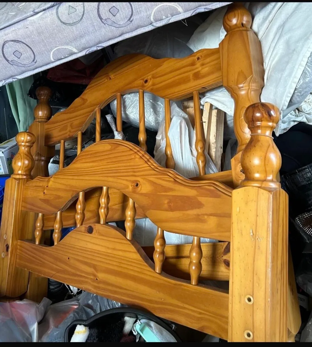 Single Pine Bed - Image 1