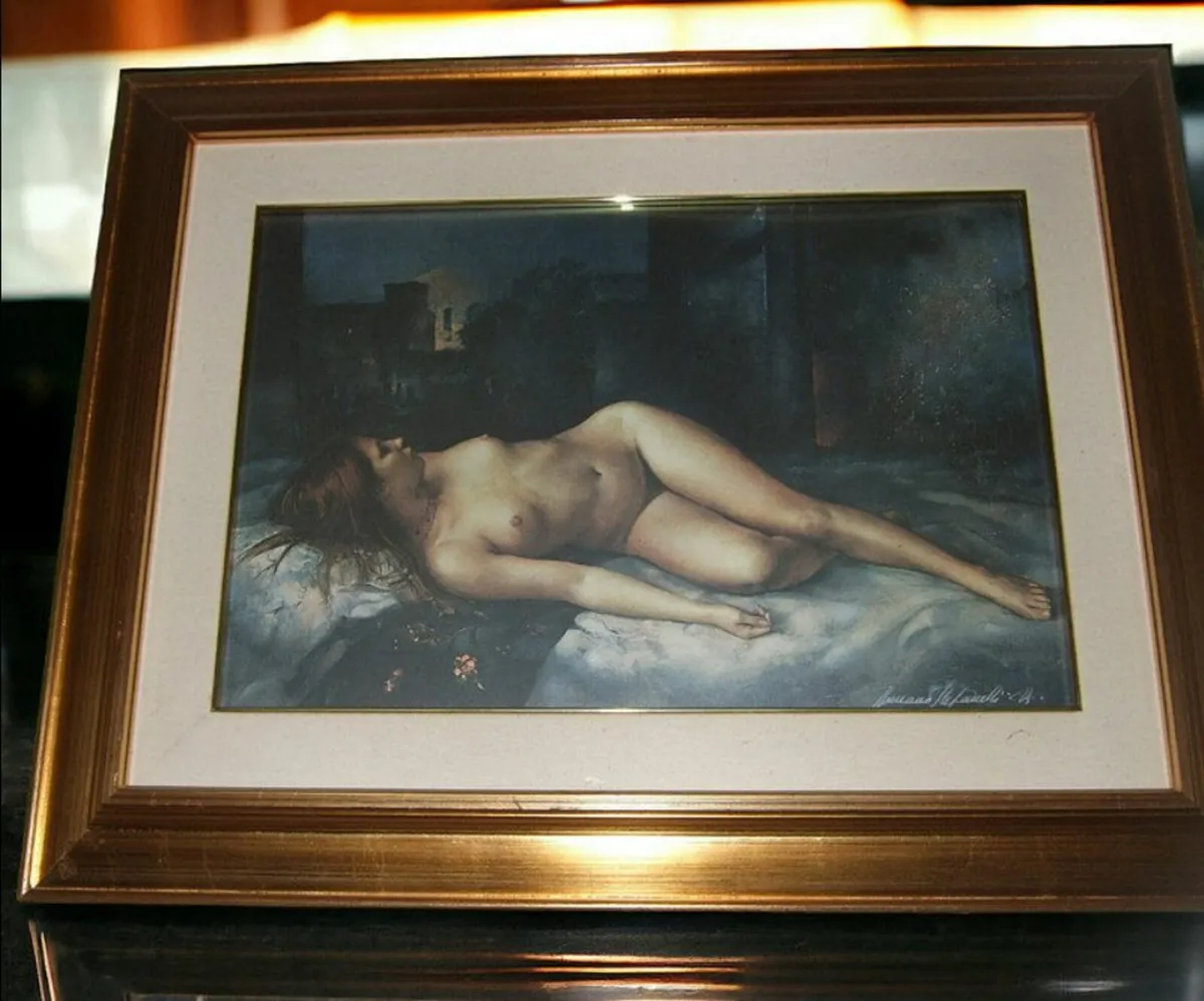 Vintage Signed Print Limited Ed Romano STEFANELLI - Image 1