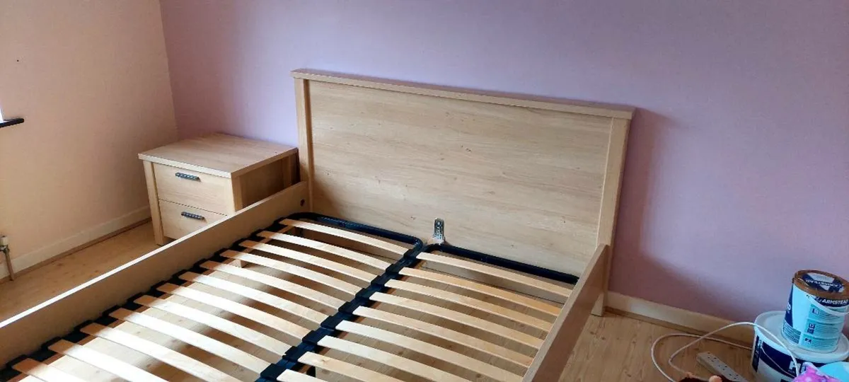 King size wooden bed frame FREE - Image 4