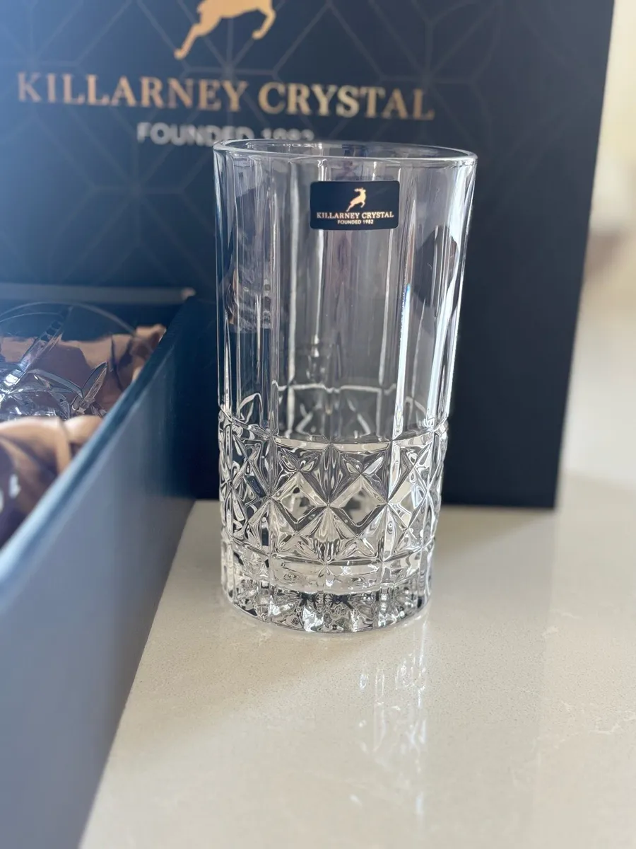 Brand New Killarney Crystal Glasses - Image 3