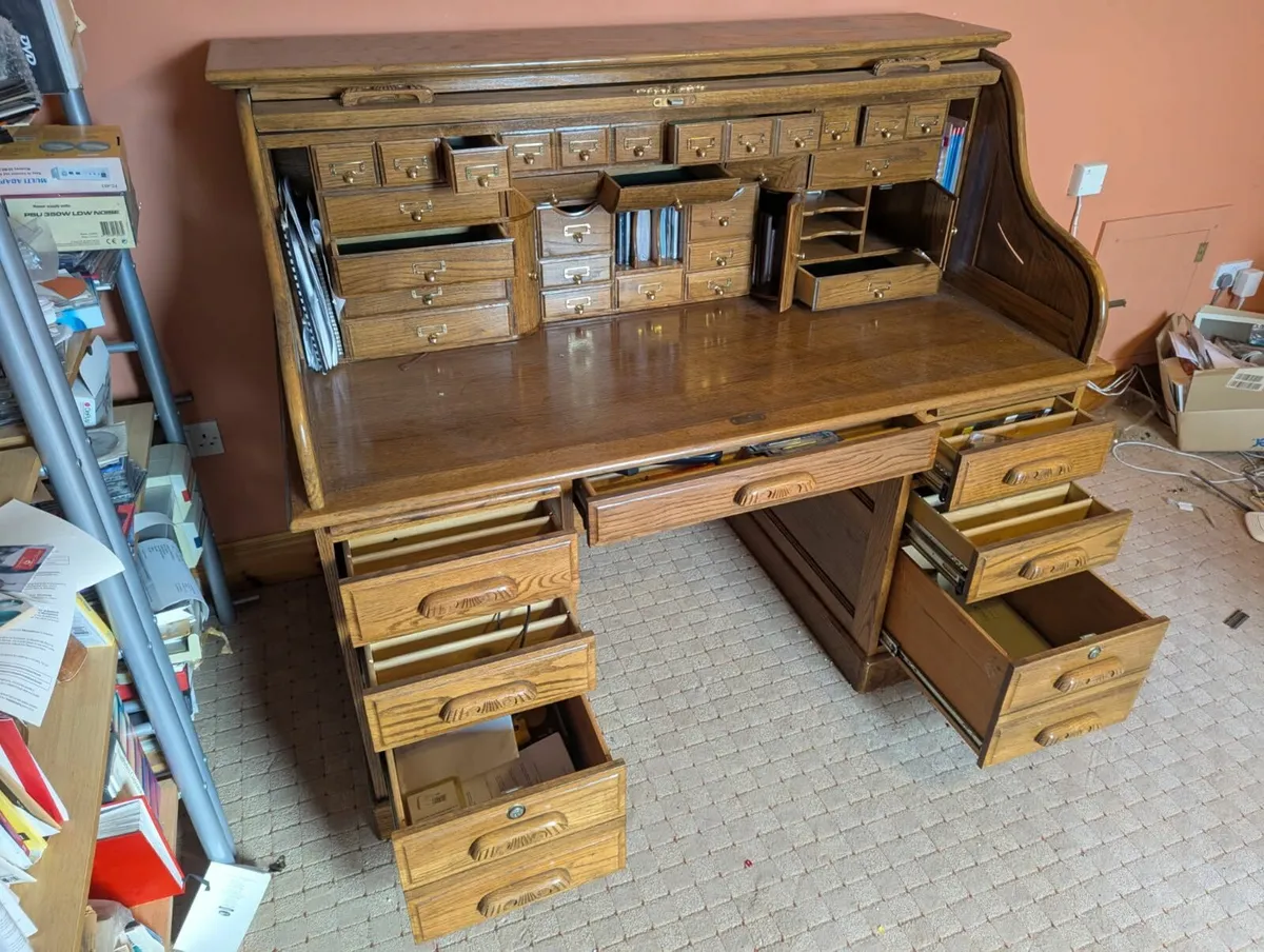 Roll Top Writing Desk - Image 3