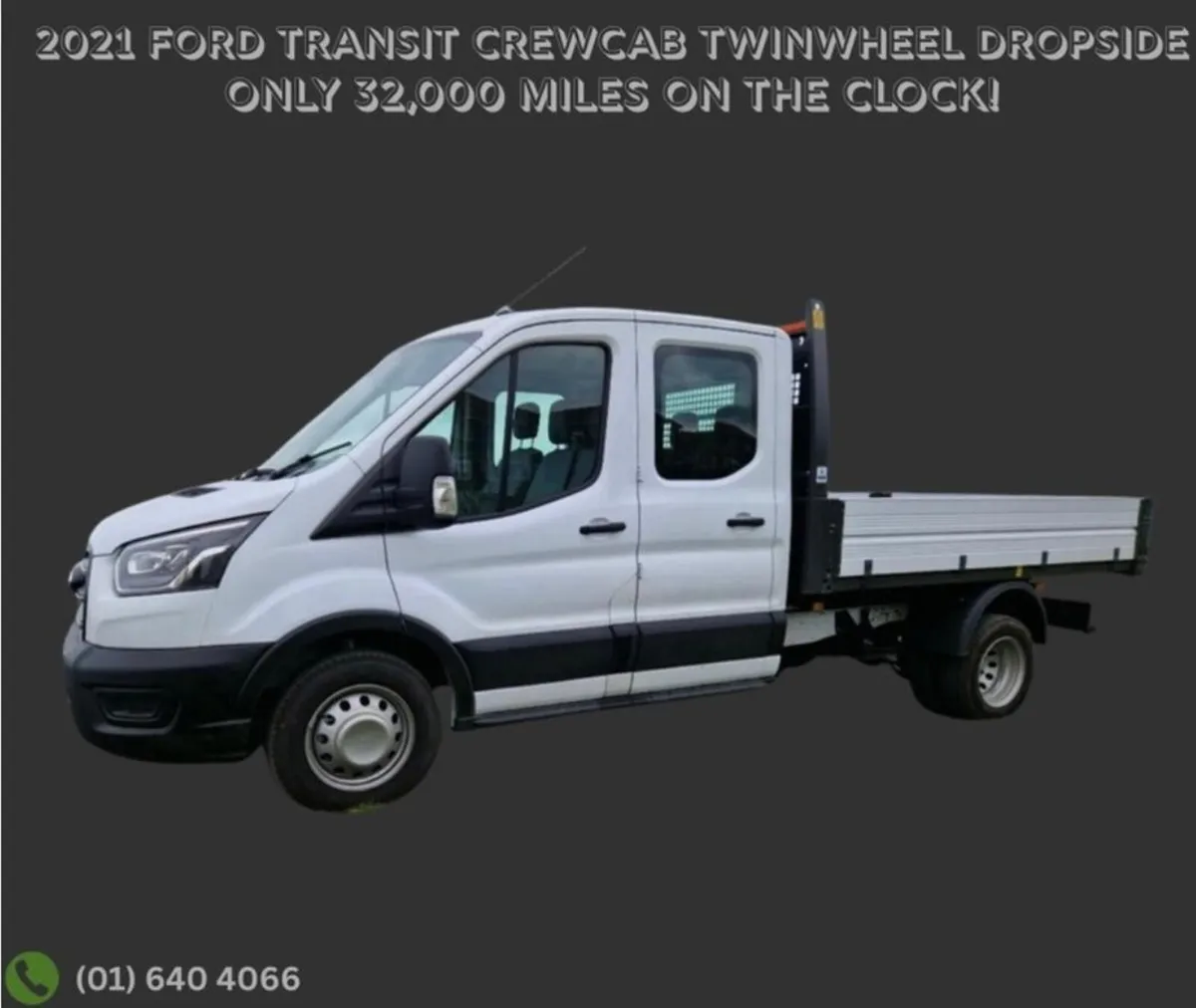 2021 Ford Transit Crewcab Twinwheel Dropside