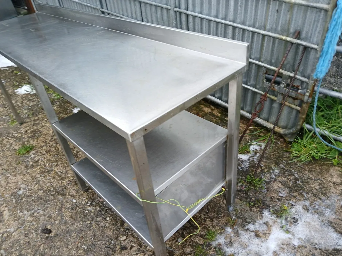 Stainless steel cabbinet table /heavey duty - Image 1