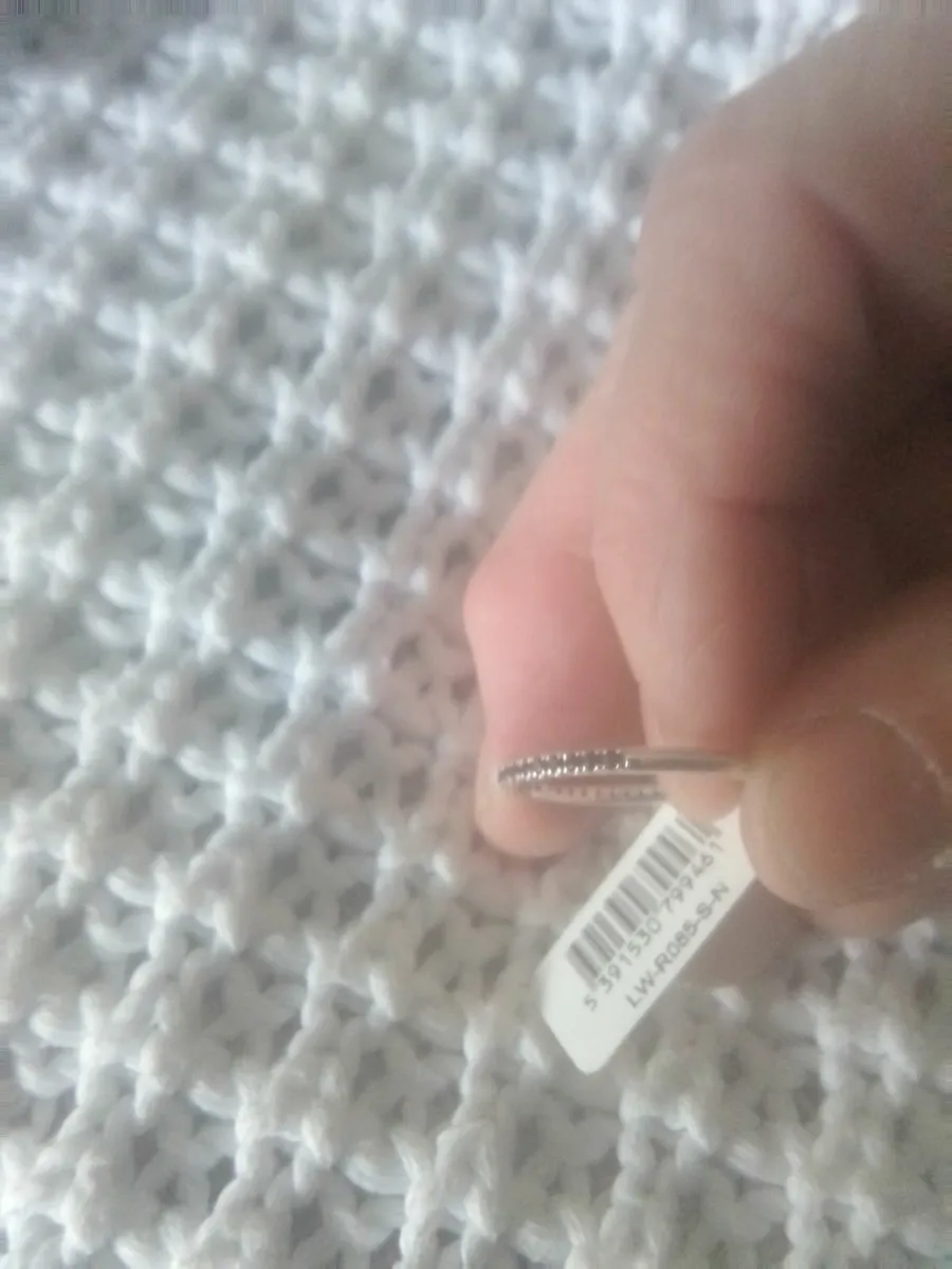 STERLING SILVER BLK SPINEL ETERNITY BAND M NEW - Image 2