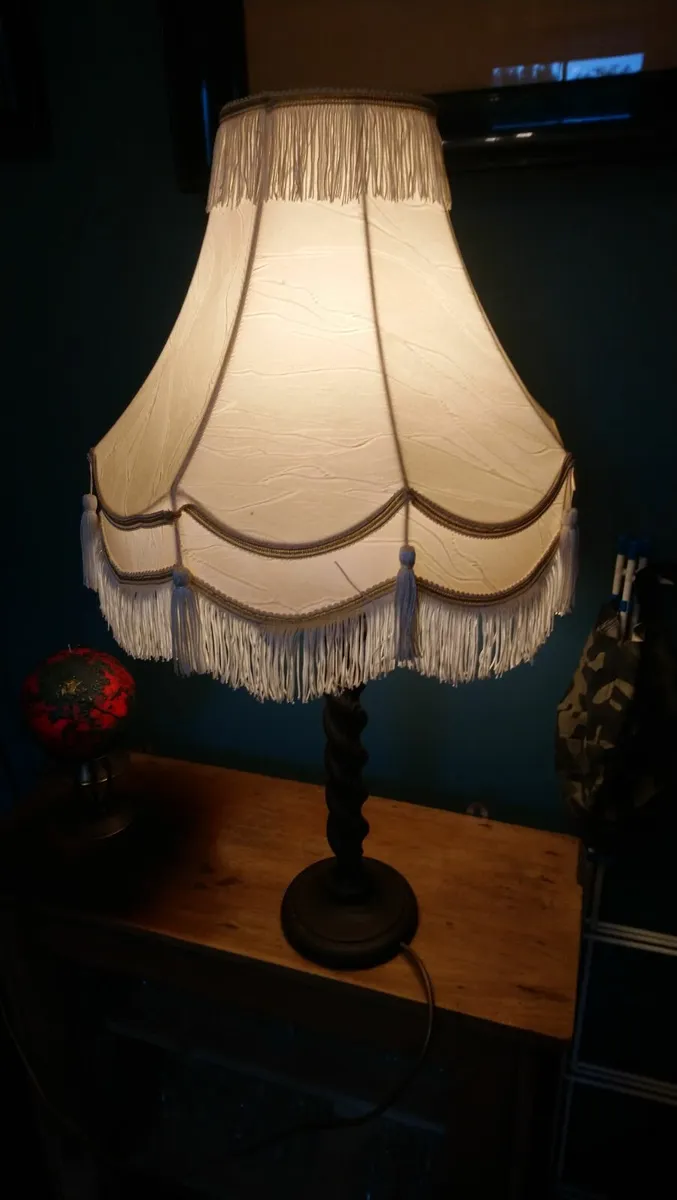 Laura Ashley barley twist lamp. - Image 1