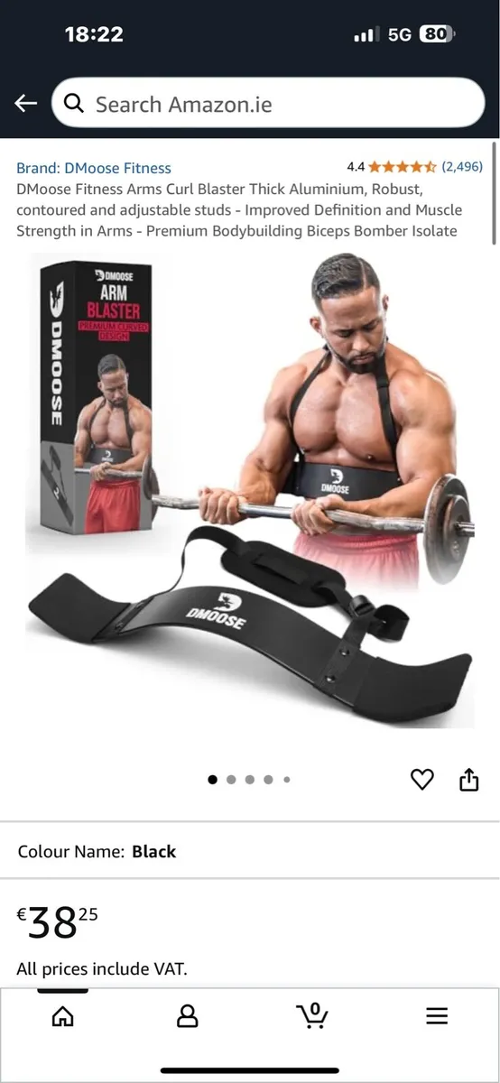 BICEP ARM BLASTER BELTS, CURL BAR, METAL WEIGHTS!! - Image 2