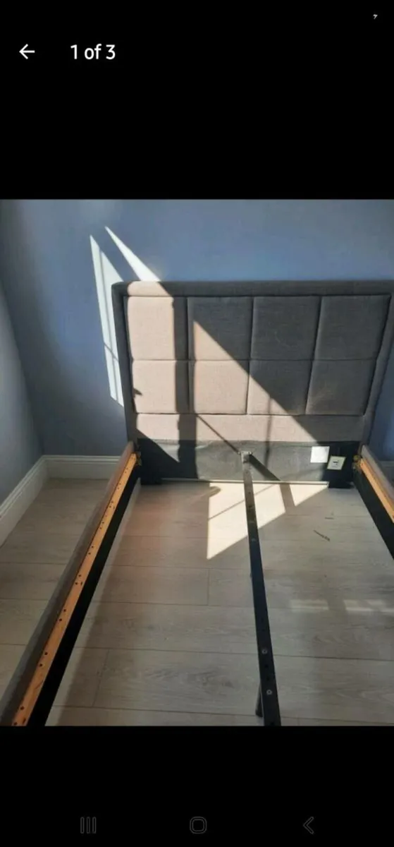 4 foot grey bed frame