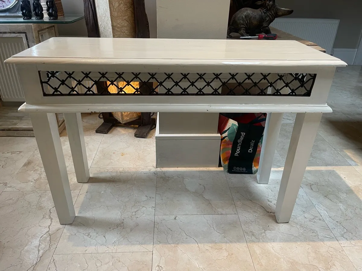 Gorgeous White Console Table - Hall Table -Deliver - Image 1