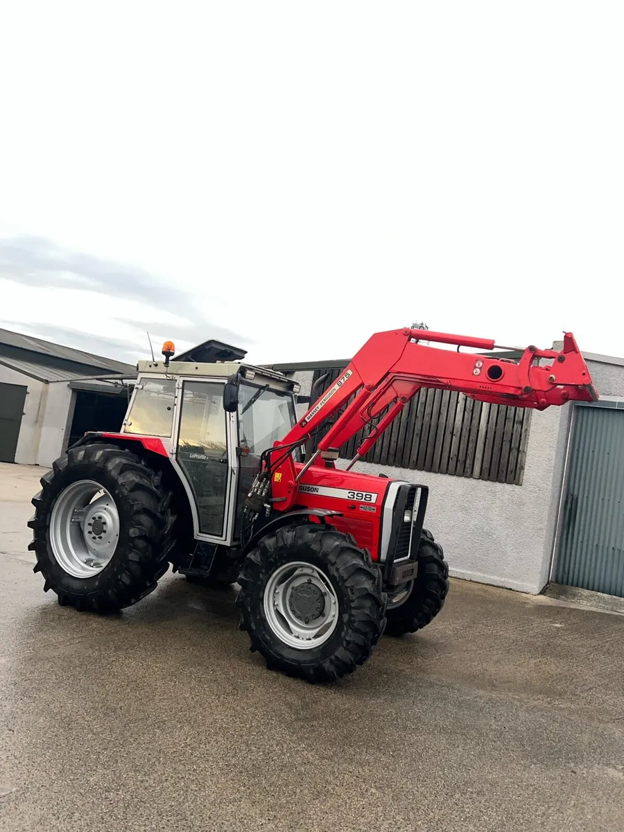 Massey Ferguson MF 398 4WD Lo-Profile with Loader - Image 1