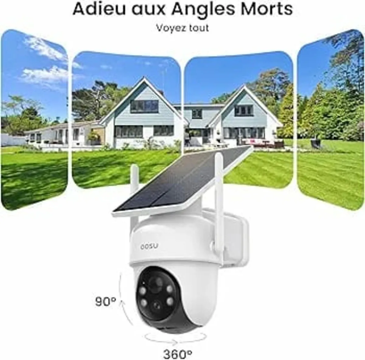 2K Surveillance Camera Outdoor Battery Solar 4 Cam - Image 3