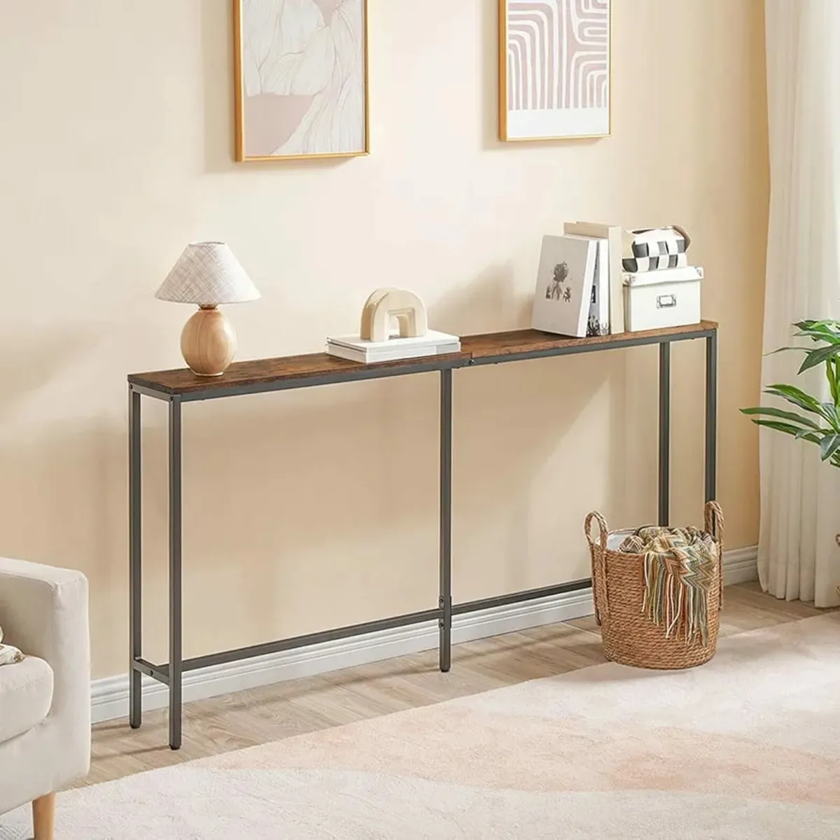 160 cm Console Table, Narrow Table, Long Entrance - Image 2