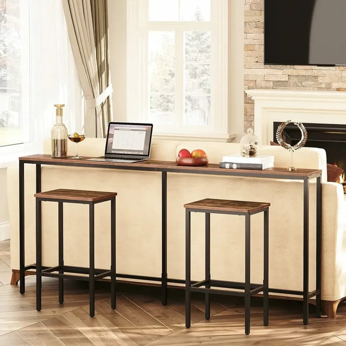 160 cm Console Table, Narrow Table, Long Entrance - Image 4