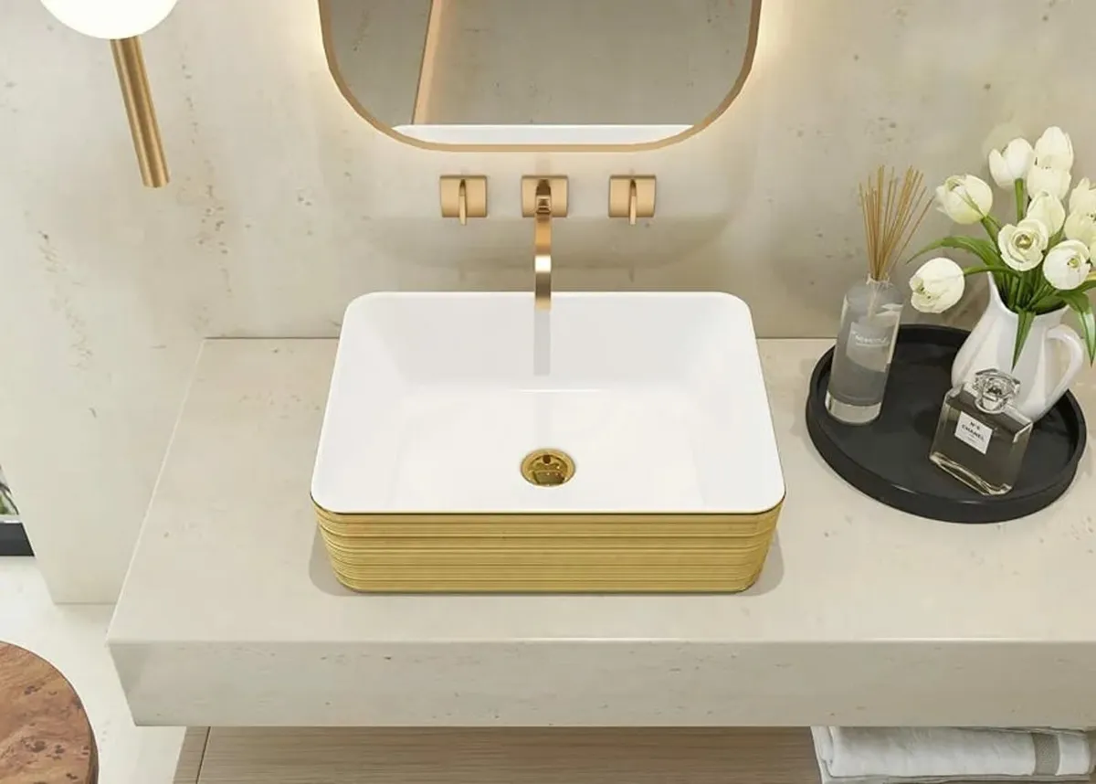 48 x 37.5 x 13.5 cm Bathroom Vessel Sink,Luxury Go - Image 4