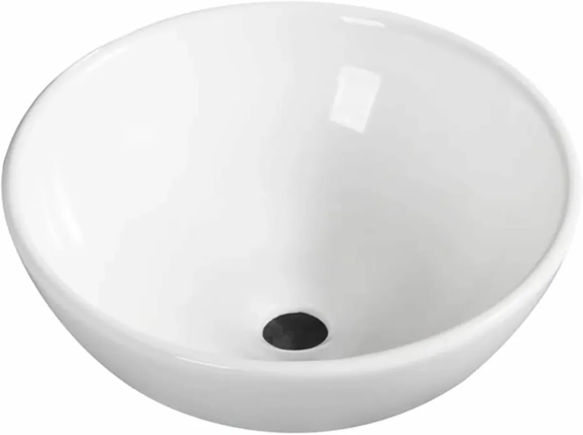 Round Countertop Basin Sink Ceramic Vessel Bowl Wa - Image 4