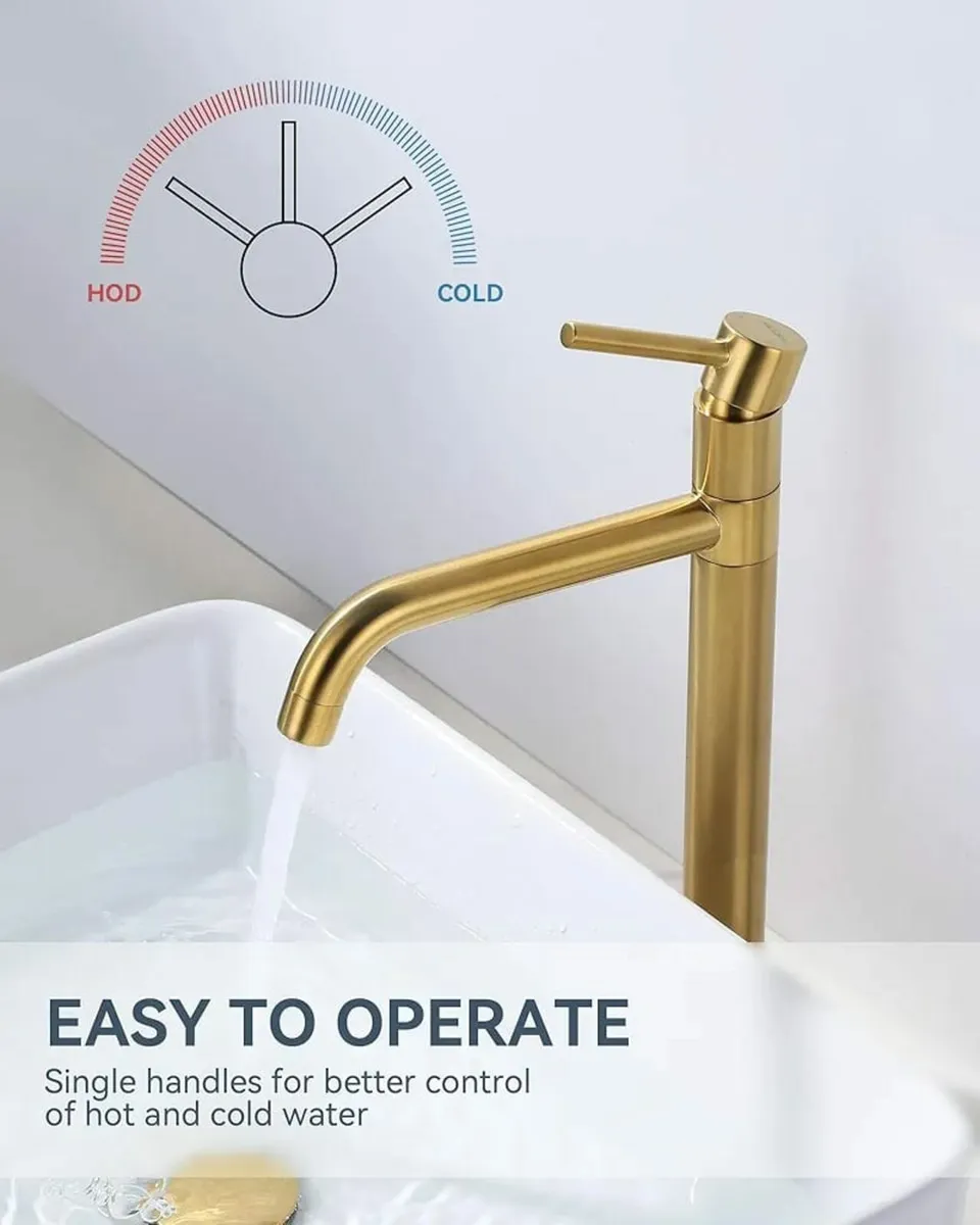ARCORA Bathroom Tap, High Pressure Washbasin Mixer - Image 4