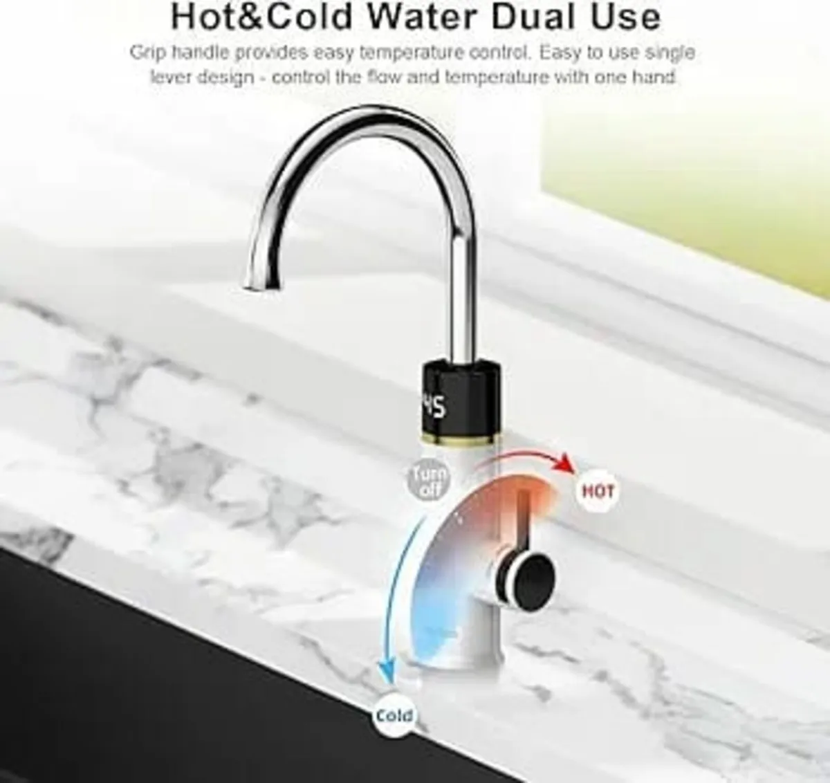 Instant Electric Hot Water Faucet, 220V Tankless E - Image 3