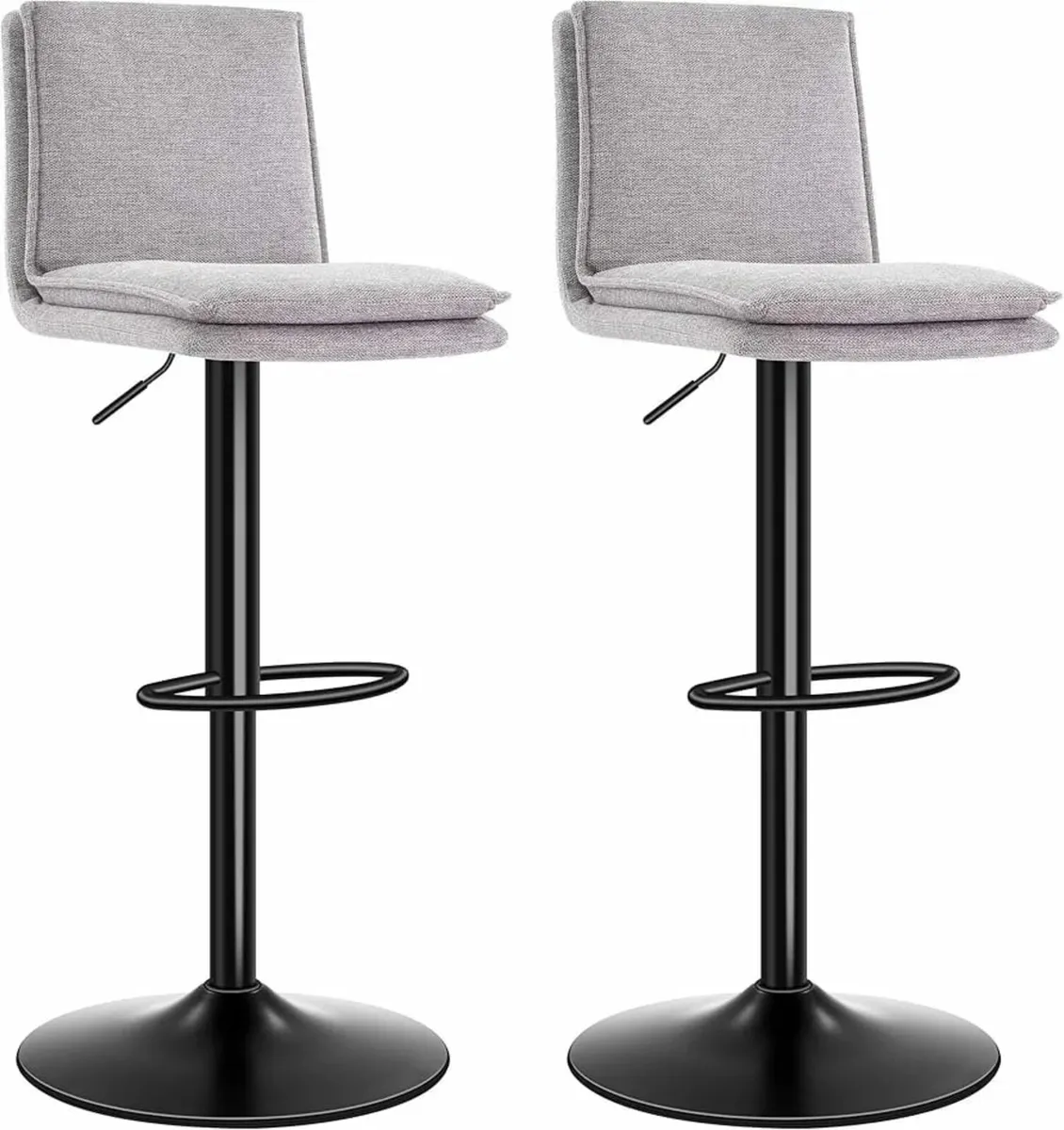 Stools Set of 2, Flax Height Adjustable Rotating B - Image 1