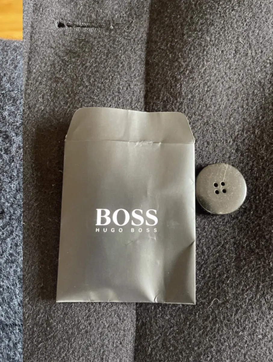 Hugo Boss Men’s Wool Cashmere Jacket Black Coat - Image 4