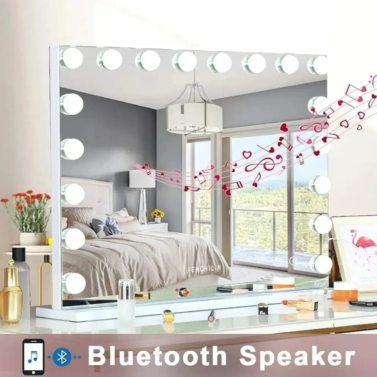 Vanity Mirror with Lights Large Makeup Mirror with - Image 2